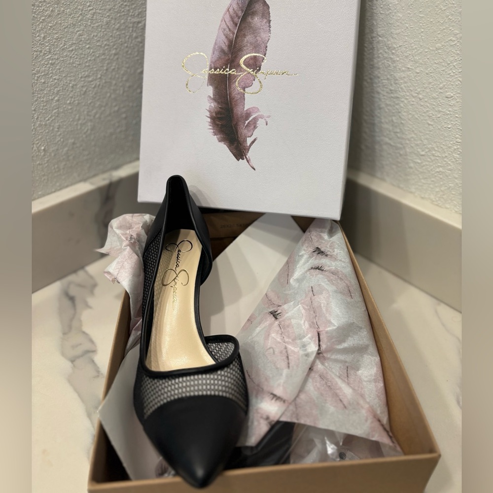 Jessica Simpson Black Heels Elegant Design